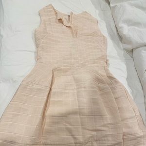 Maje light pink fit and flare dress